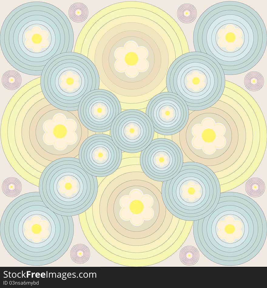 In drawing the pattern from ellipses with colors is represented. In drawing the pattern from ellipses with colors is represented.