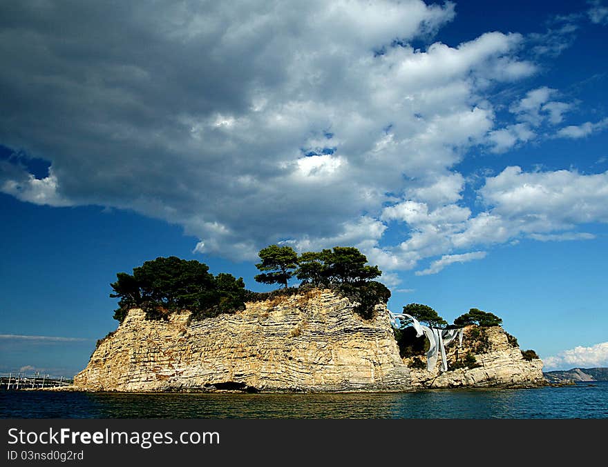 The view from Zakynthos island. The view from Zakynthos island