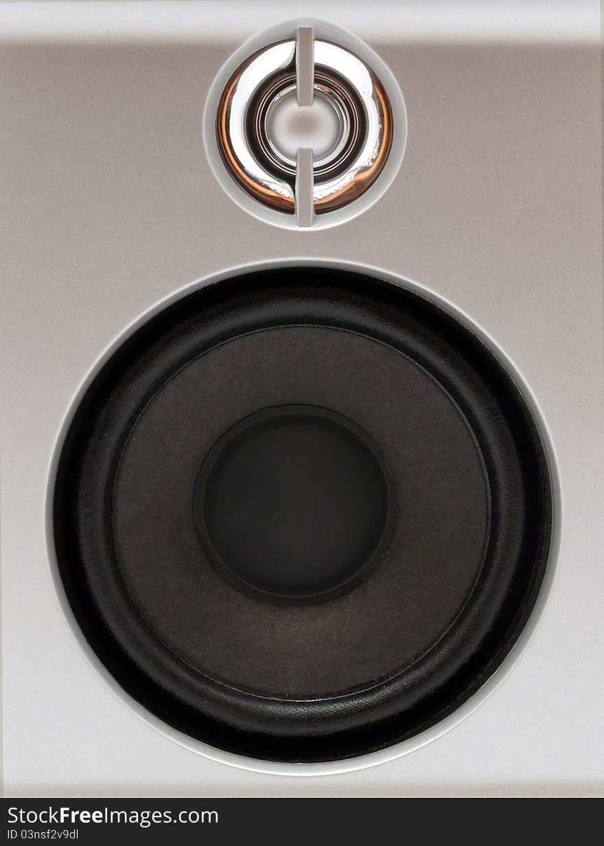 Musical equipment a powerful subwoofer and tweeter