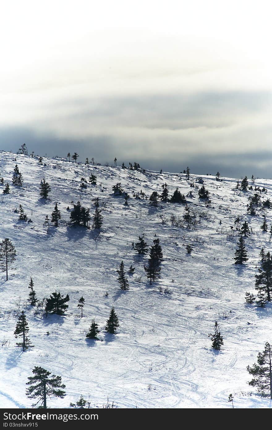 Mountain view in northern Sweden. Mountain view in northern Sweden