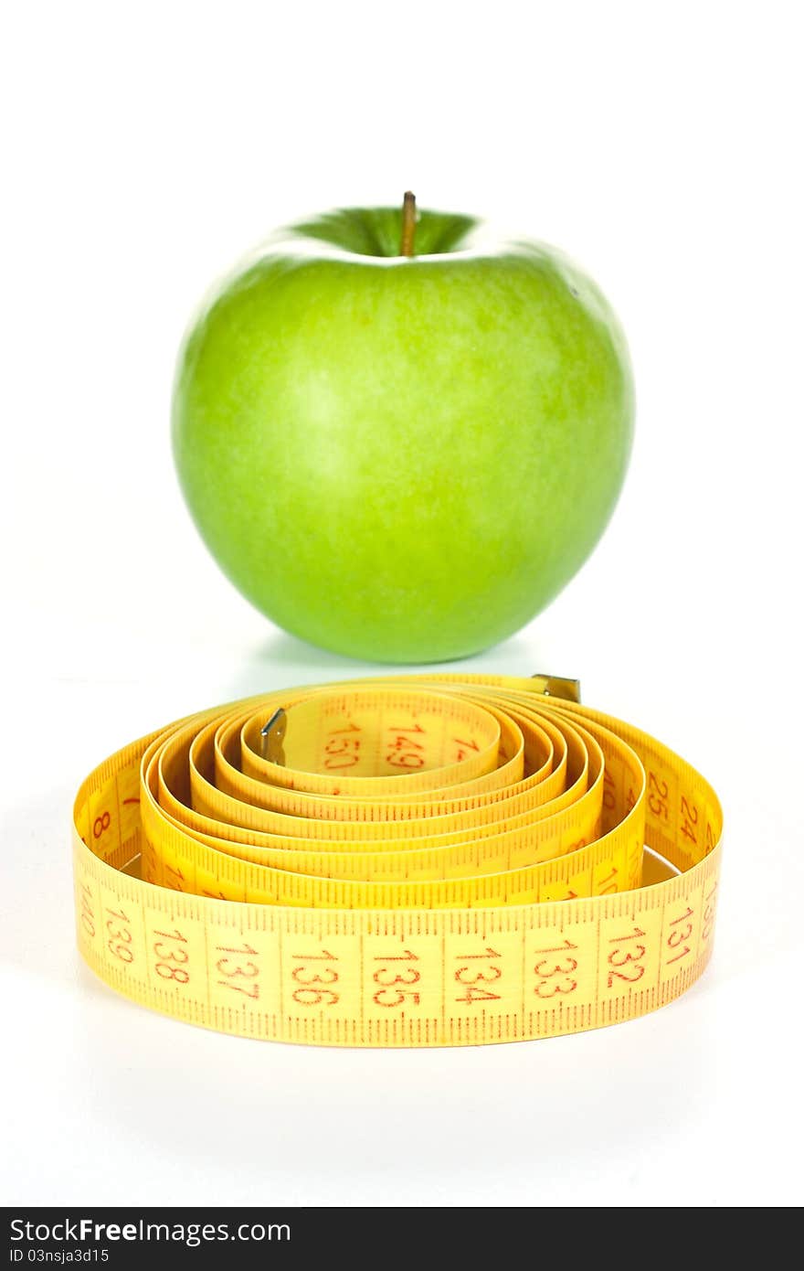 Tape Measure And Apple