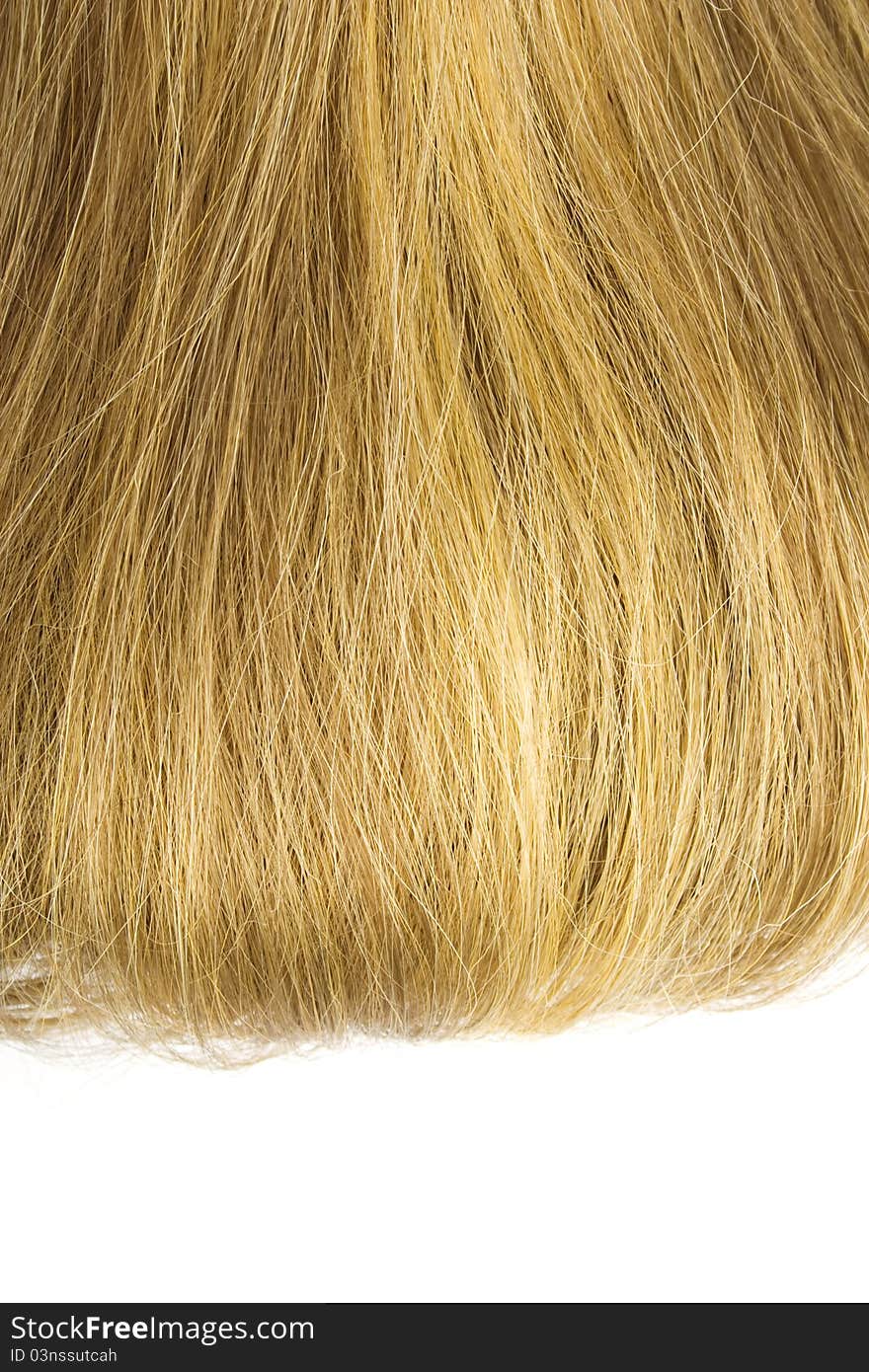 Blonde Hair Isolated