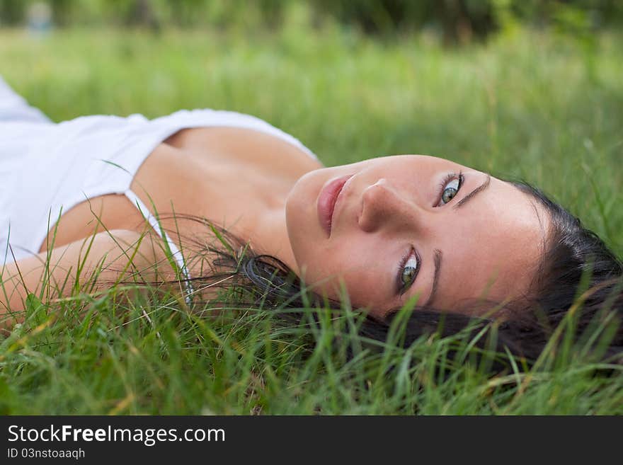 Portrait of a girl outdoors