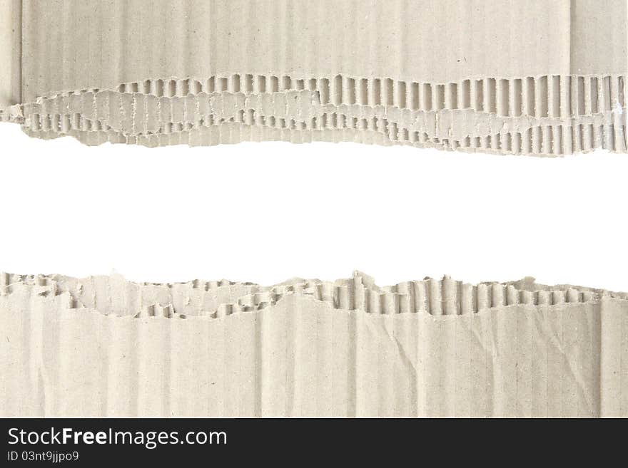 Torn Corrugated Cardboard