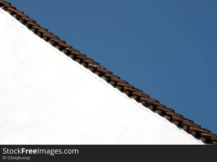 Roof Tiles Against A Blue Sky