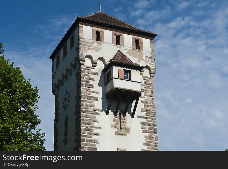 Gate of Saint Alban in Basel, Switzerland. One of the three significant old gates in the city.