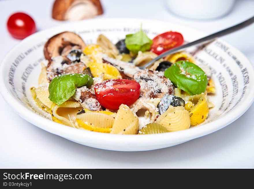 Pasta with mushrooms