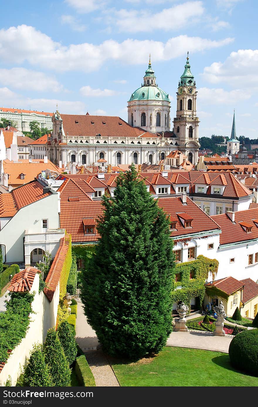 View of Prague city in Czech republic. View of Prague city in Czech republic