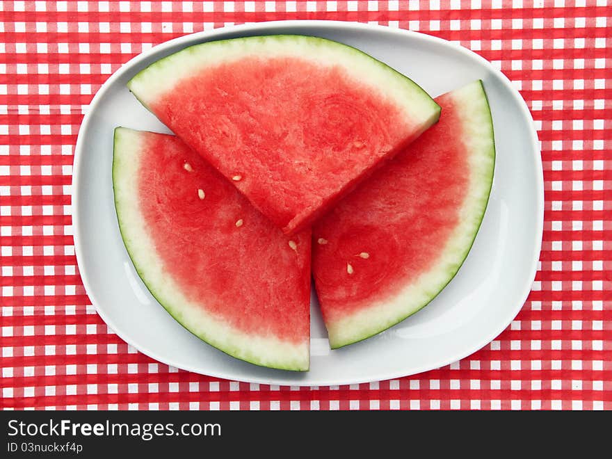 Watermelon Slices on dish