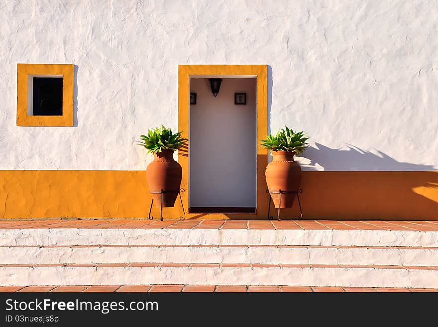 Summer house entrance