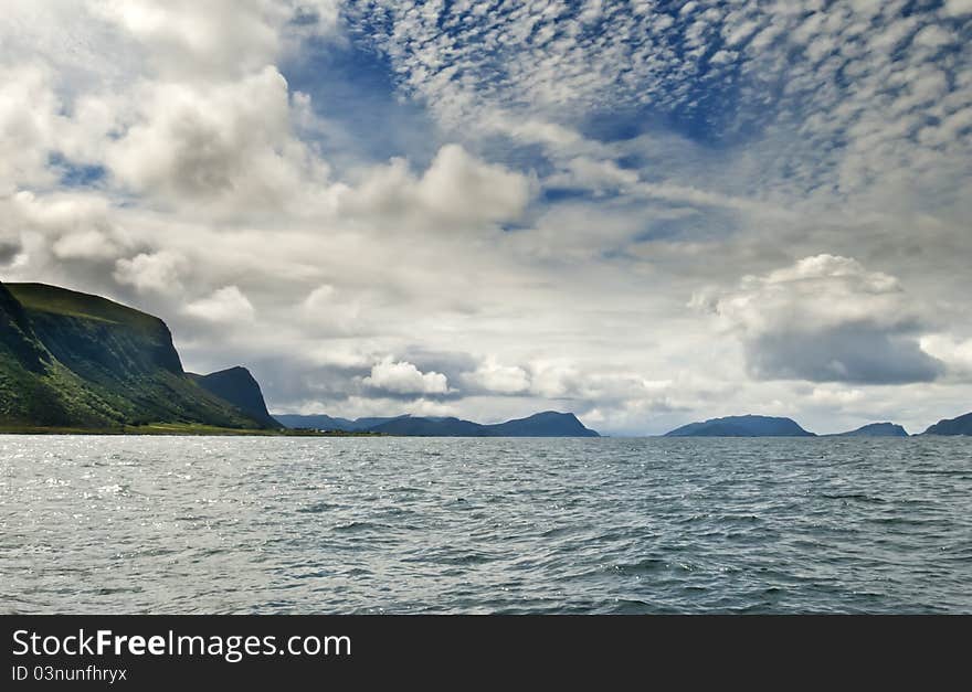 View on Norwegian Sea near Alesund