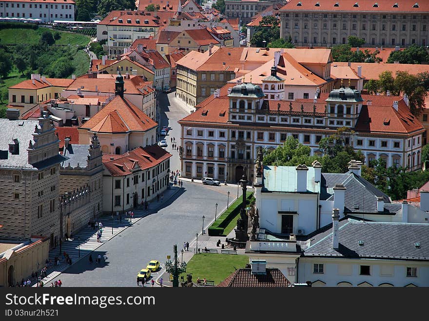 View of Prague city in Czech republic. View of Prague city in Czech republic