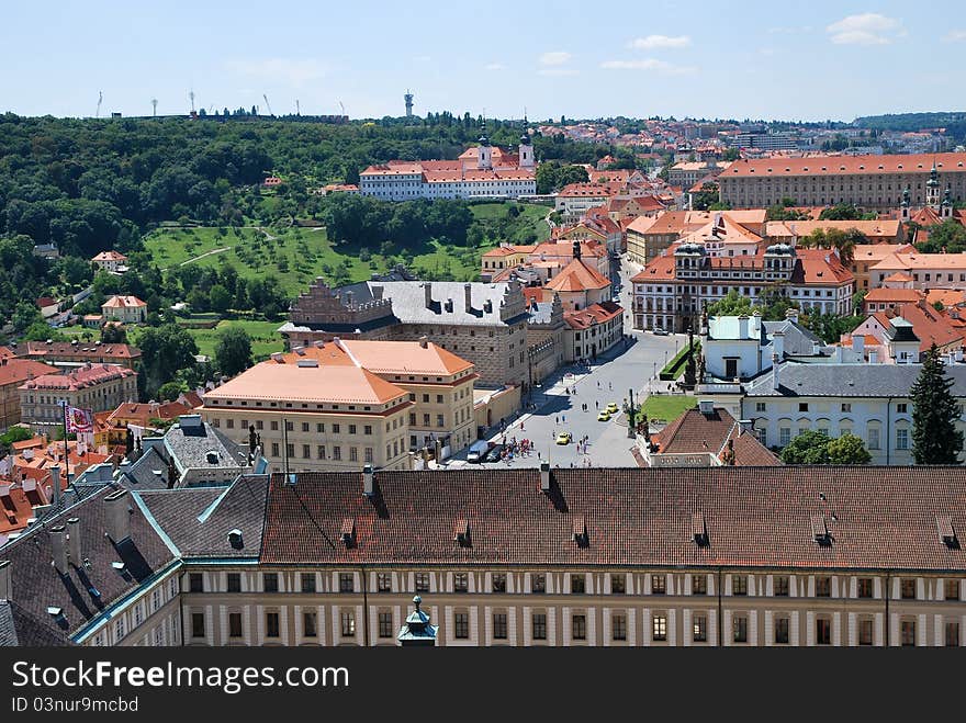 View of Prague city in Czech republic. View of Prague city in Czech republic