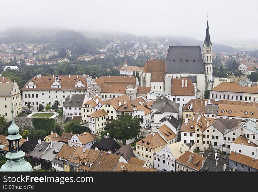 European City of Cesky Krumlov. European City of Cesky Krumlov