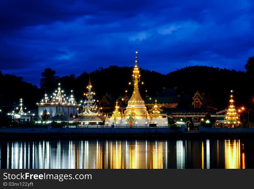 Panorama of thai temple