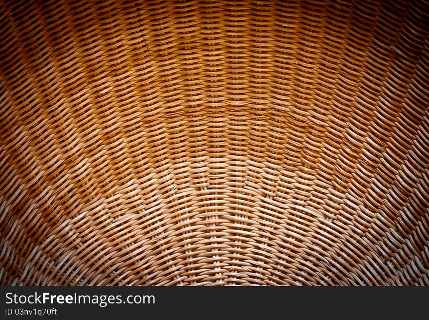 A Wicker pattern with a curved surface. A Wicker pattern with a curved surface