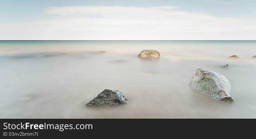 Relaxing coast baltic sea