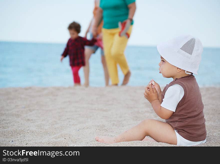 Child on beach