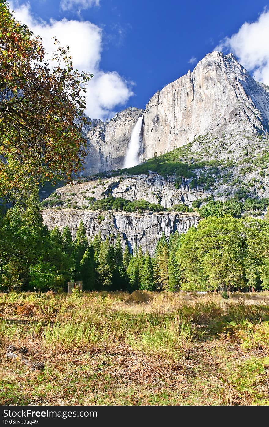 Yosemite Falls in Yosemite National Park, California. Yosemite Falls in Yosemite National Park, California