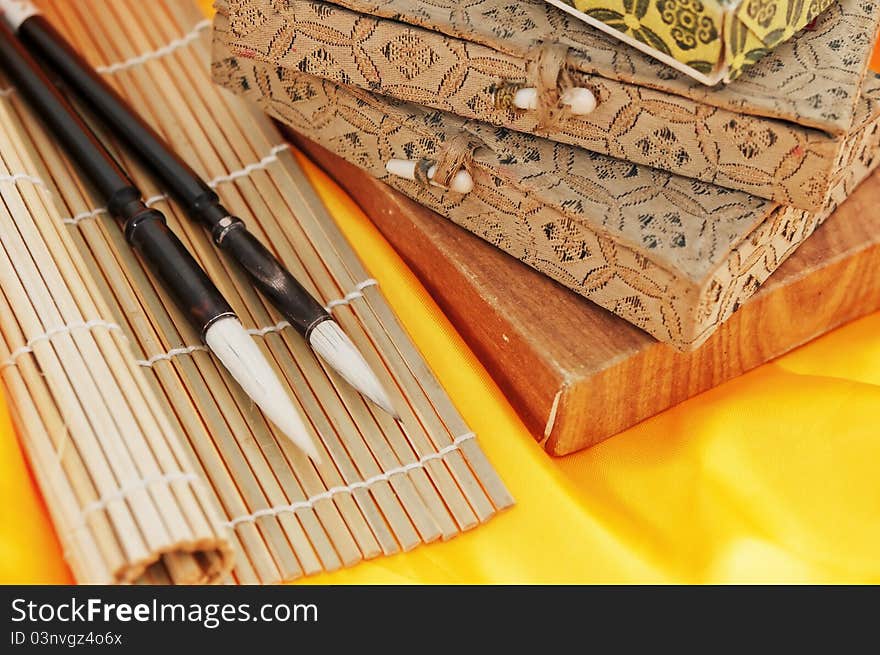 Chinese writing instruments of chinese calligraphy