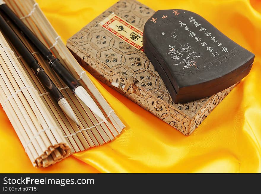 Chinese writing instruments of chinese calligraphy