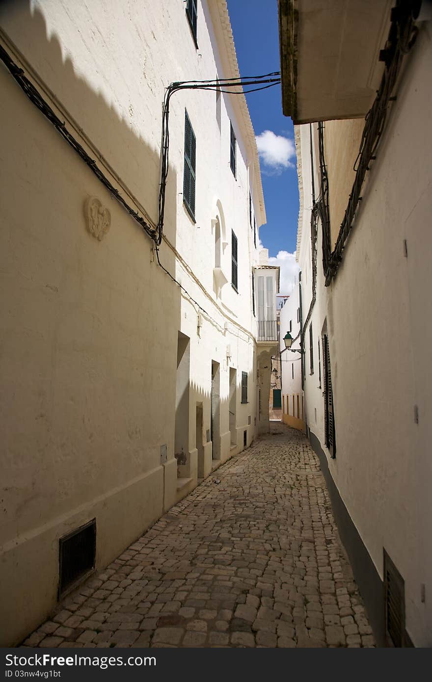 Narrow Ciutadella street