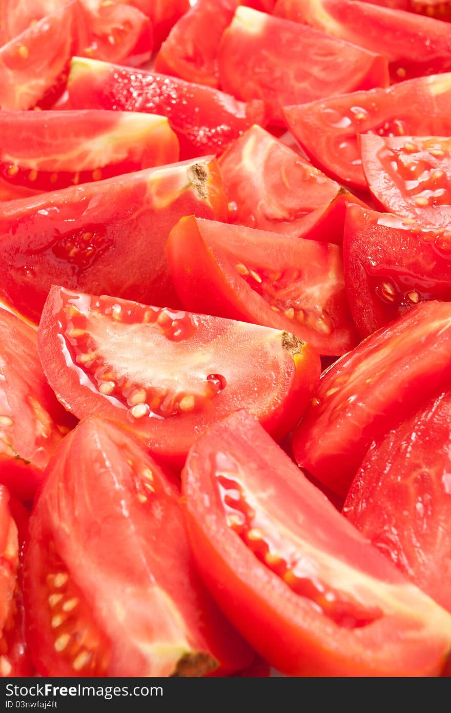 Sliced tomatoes