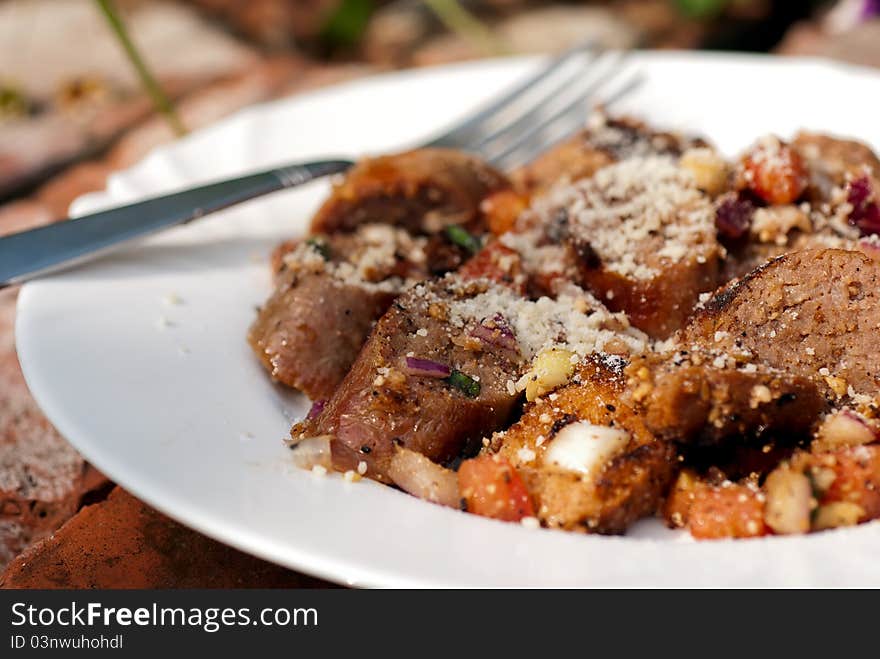 Italian sausage salads