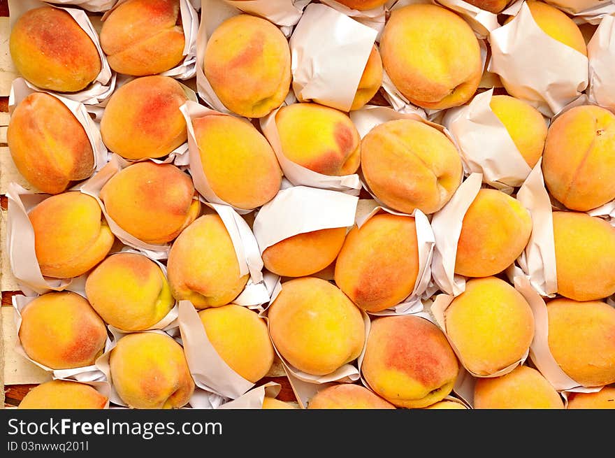 Peaches on market