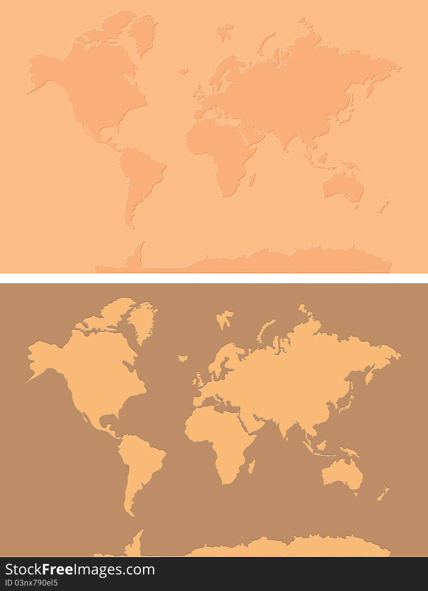 Old world map background, element for design, illustration