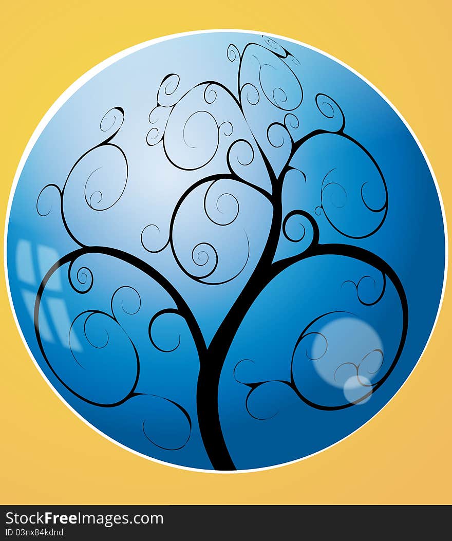 Swirl Tree In The Sphere