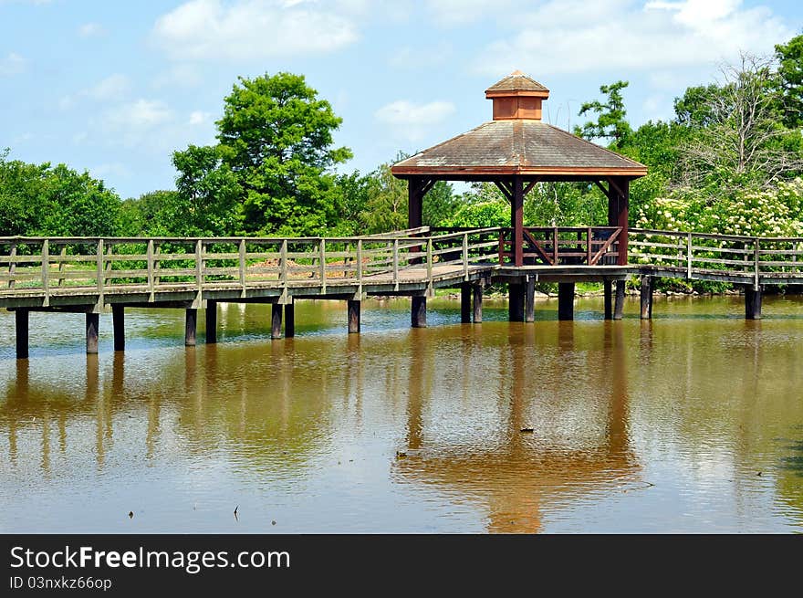 Gazebo On Boardwalk