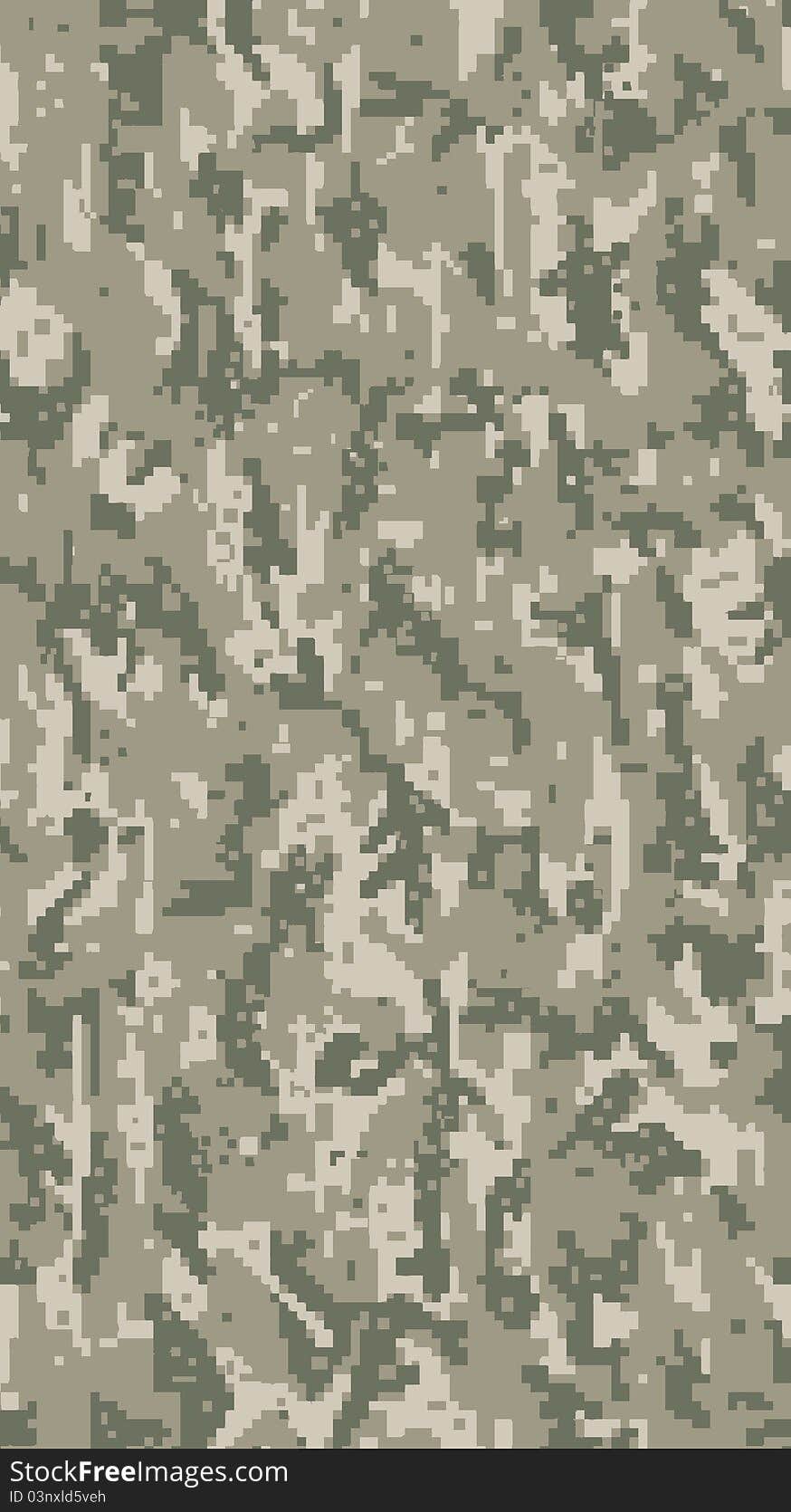 Bitmap digital camouflage for military uniform