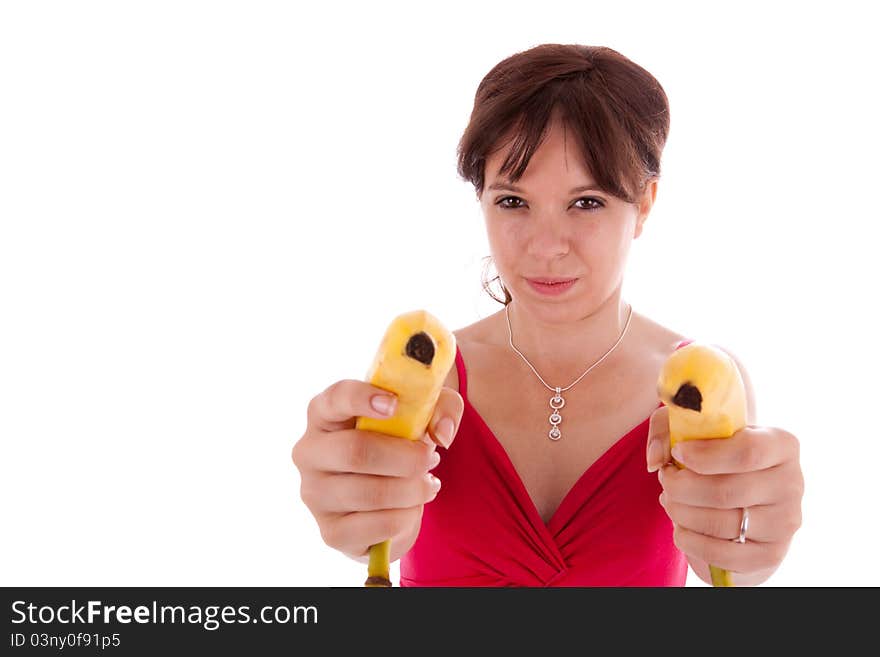 Young woman with fruit