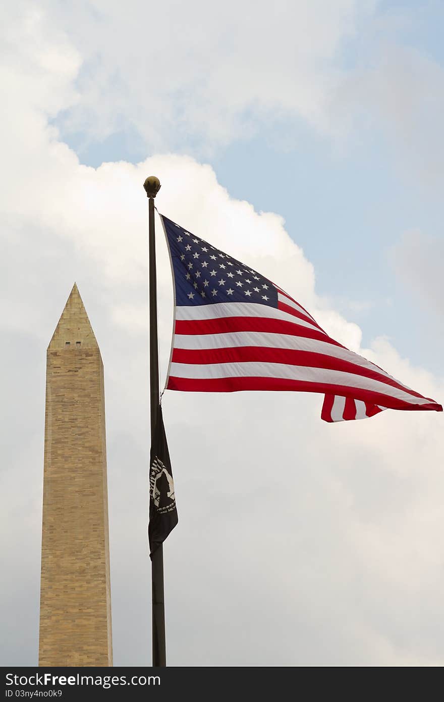 Monument and flag