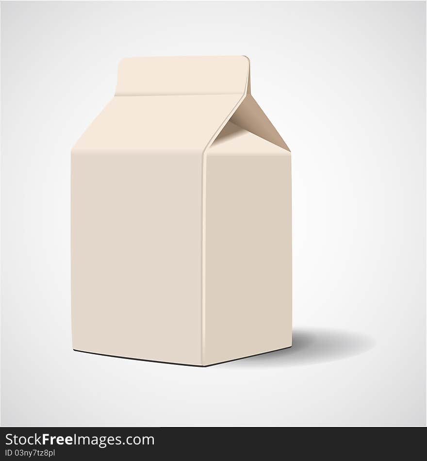 Package milk box,vector,illustration