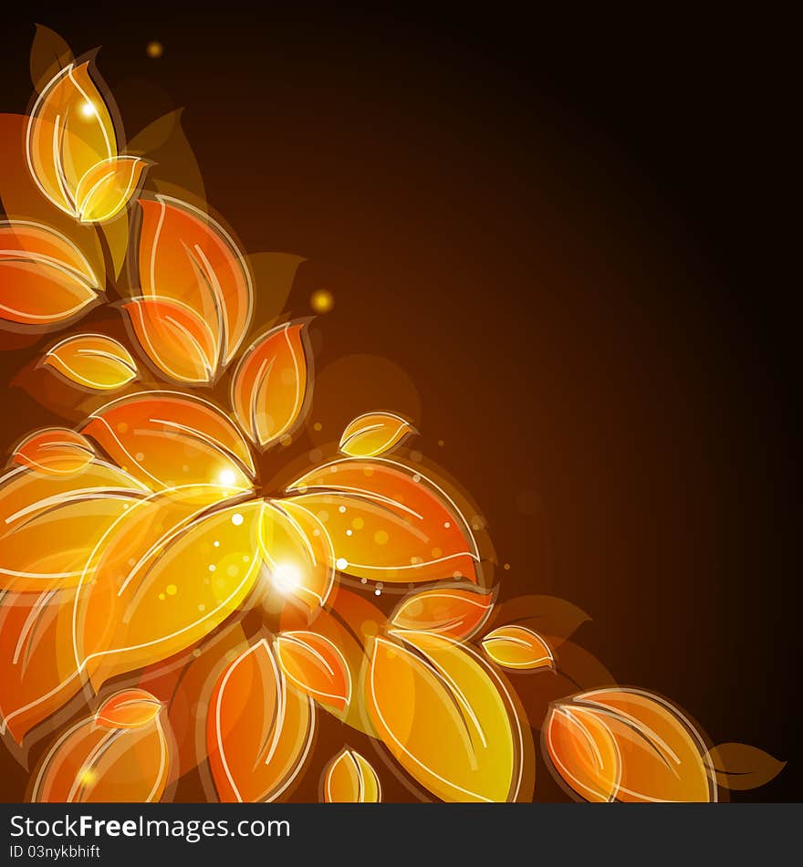 Background With Yellow Leaves