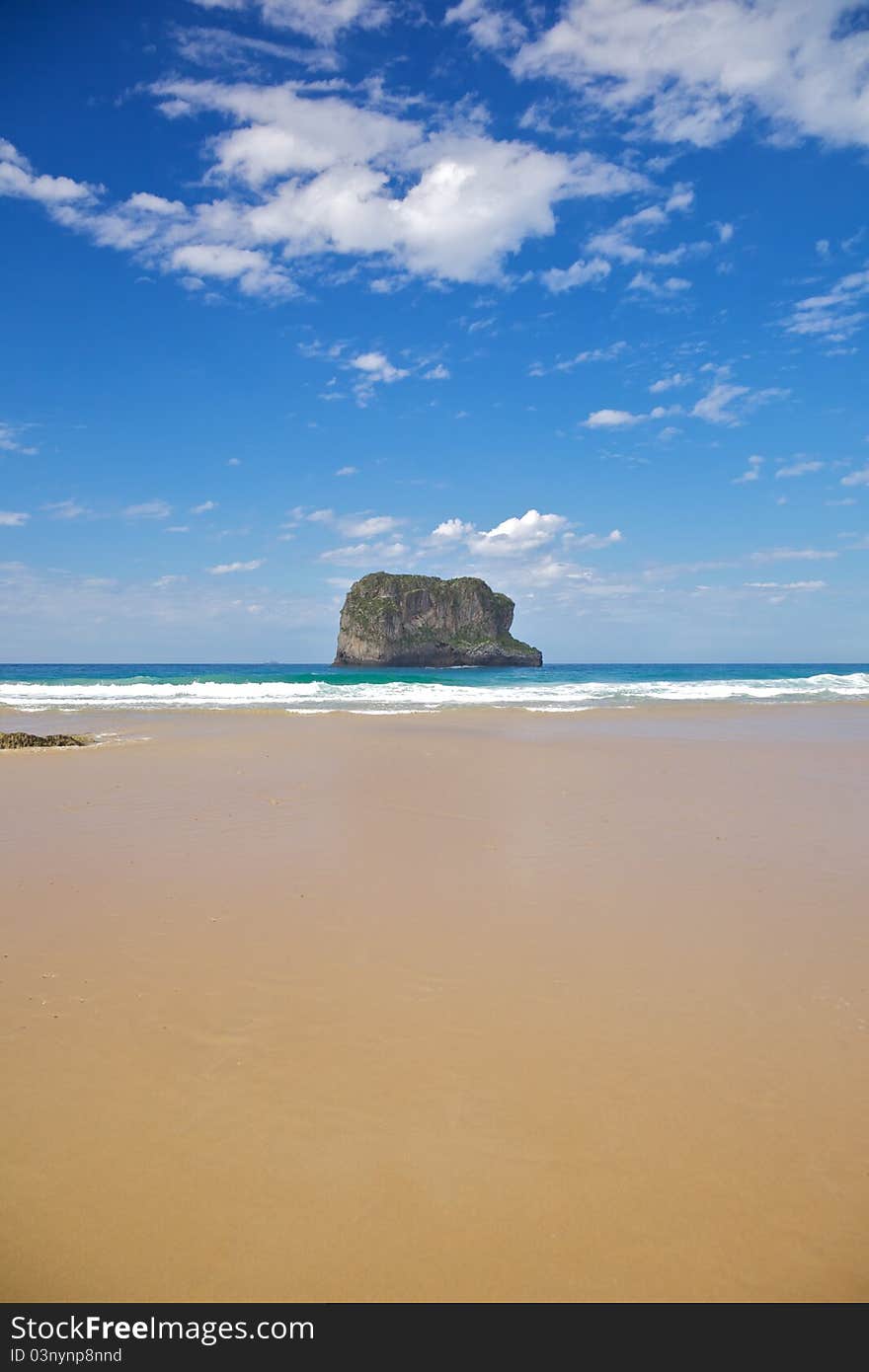 Beach of Ballota near to Llanes village in Asturias Spain. Beach of Ballota near to Llanes village in Asturias Spain