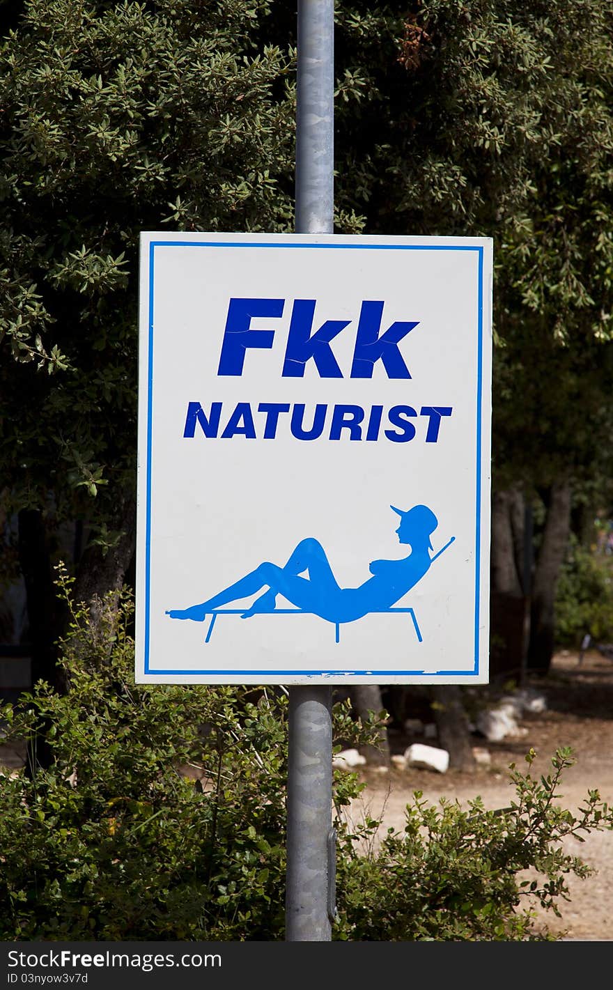 Beach sign