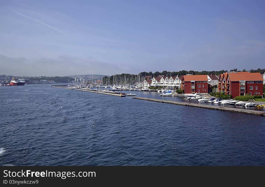 View from ferry of Stavanger