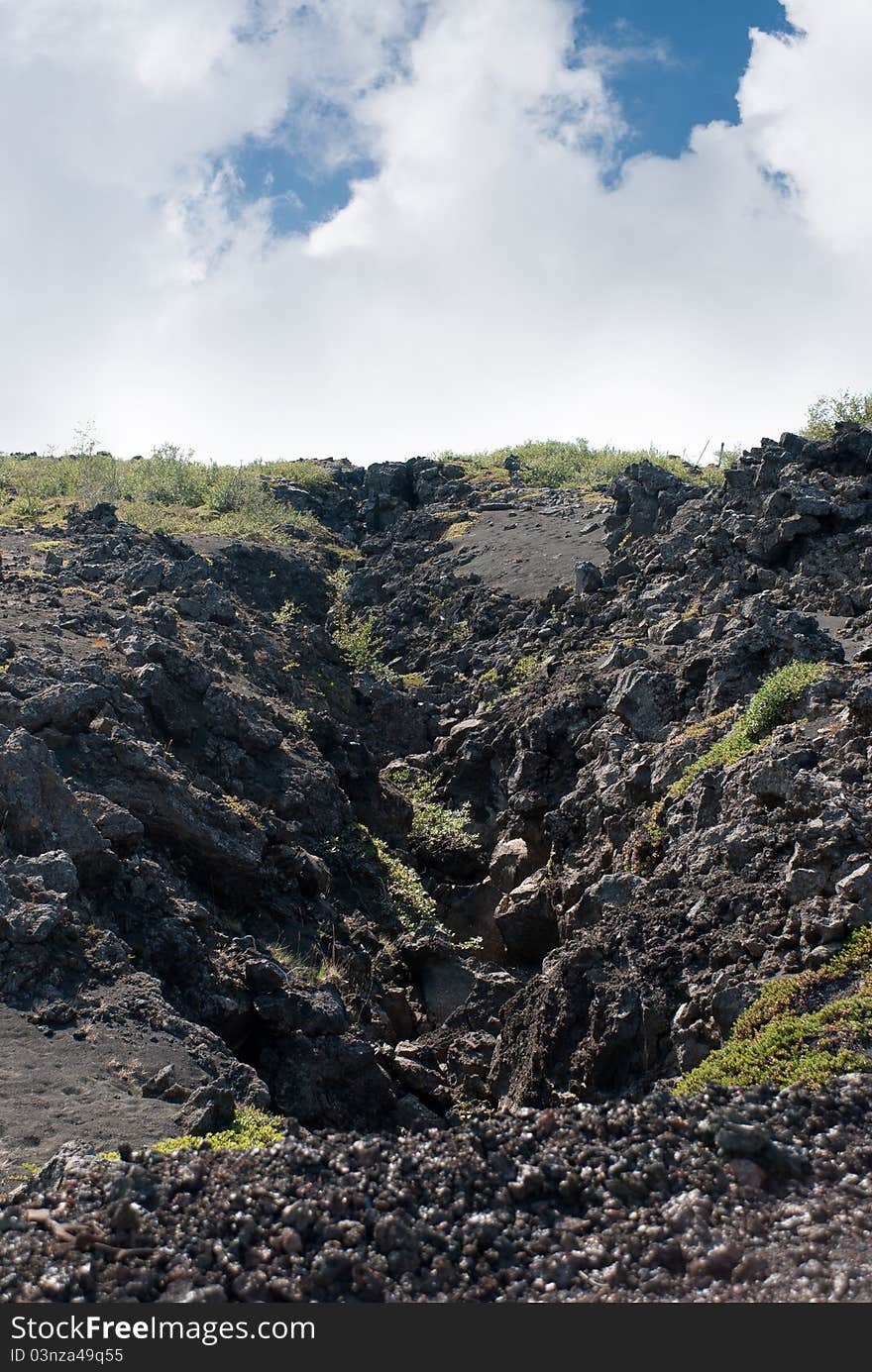 Tectonic fault in Iceland