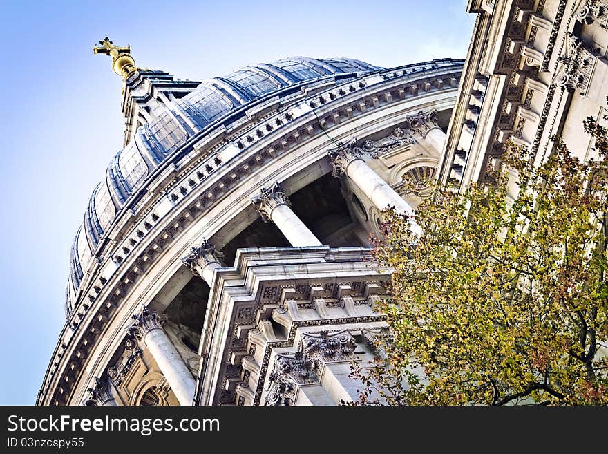 Close up of St Paul's Cathedral, London. Close up of St Paul's Cathedral, London