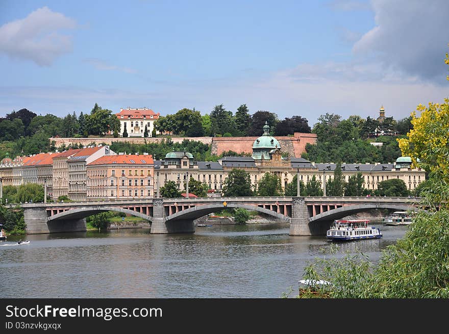 Part of beautiful Prague view