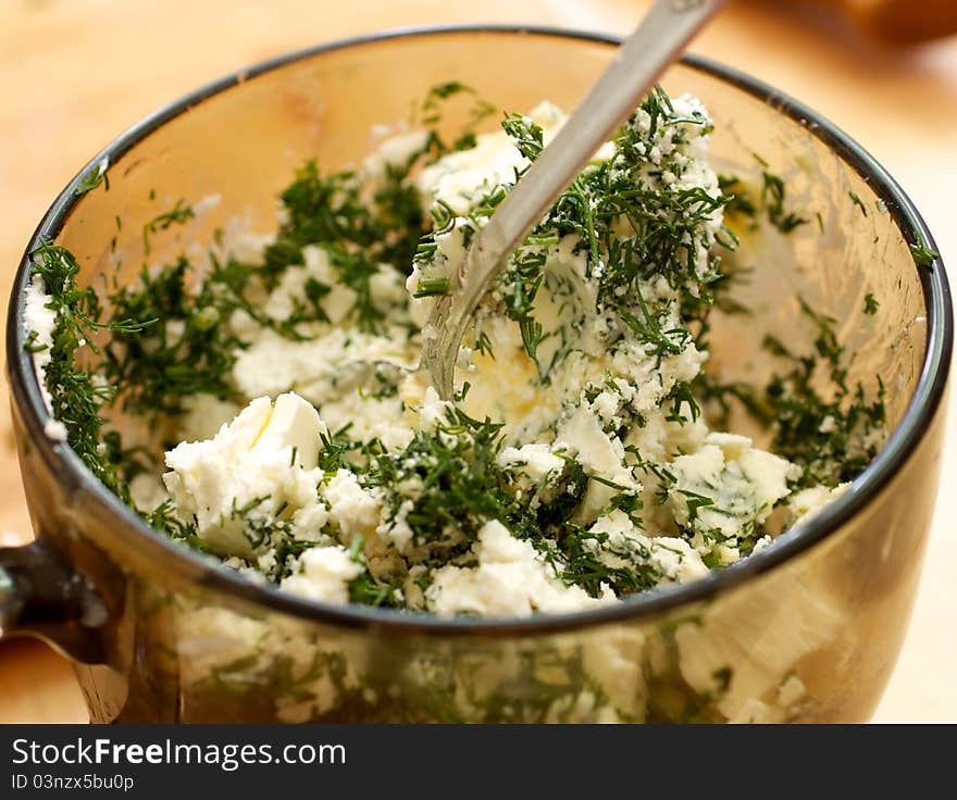 Cheeses with dill