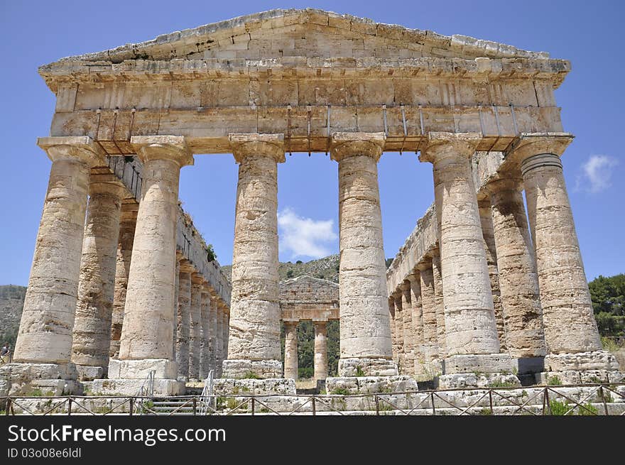 Greek temple insegesta, Sicily. Italy. Greek temple insegesta, Sicily. Italy.