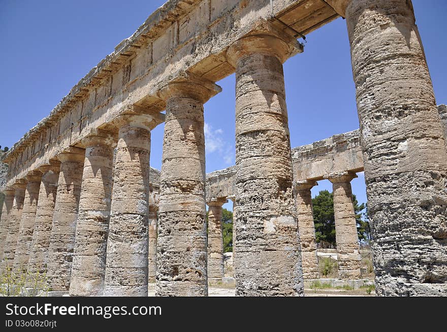 Greek temple insegesta, Sicily. Italy. Greek temple insegesta, Sicily. Italy.