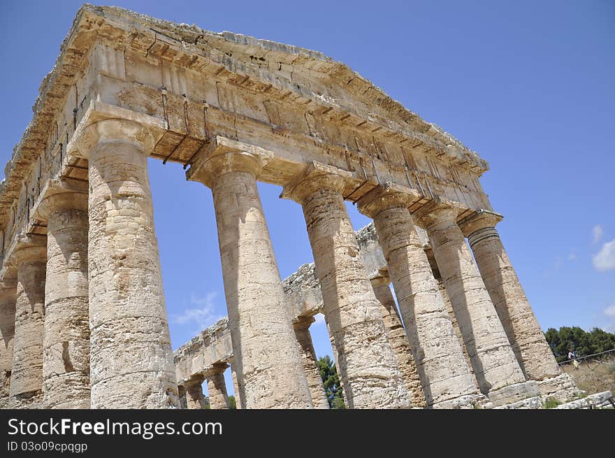 Greek temple in Sicily. Italy.