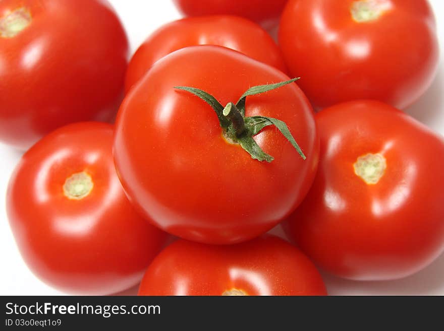 Close-up of red tomatoes