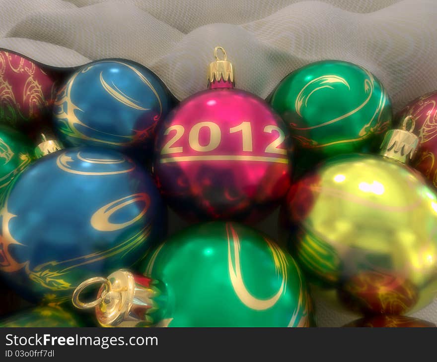 Christmas Balls Background