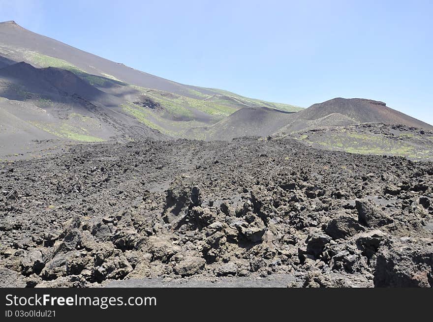 Craters Of Etna. Sicily. Italy.